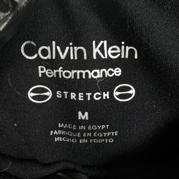 Calvin Klein Womens M Black Pink Logo Performance Leggings Yoga Athleisure Pants - Picture 11 of 14